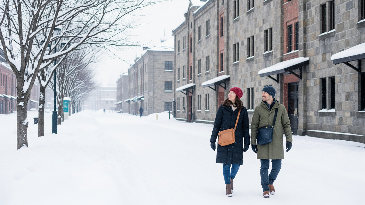 Hands-free sightseeing in Otaru after storing luggage